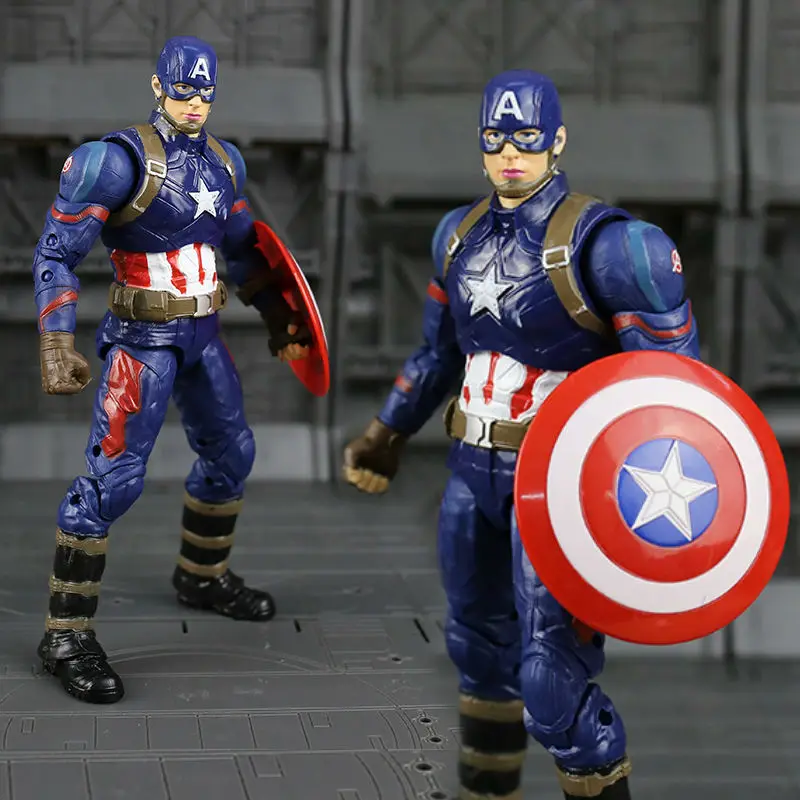 Коллекционная игрушка из ПВХ с изображением Капитана Америки|figures collectibles|pvc action