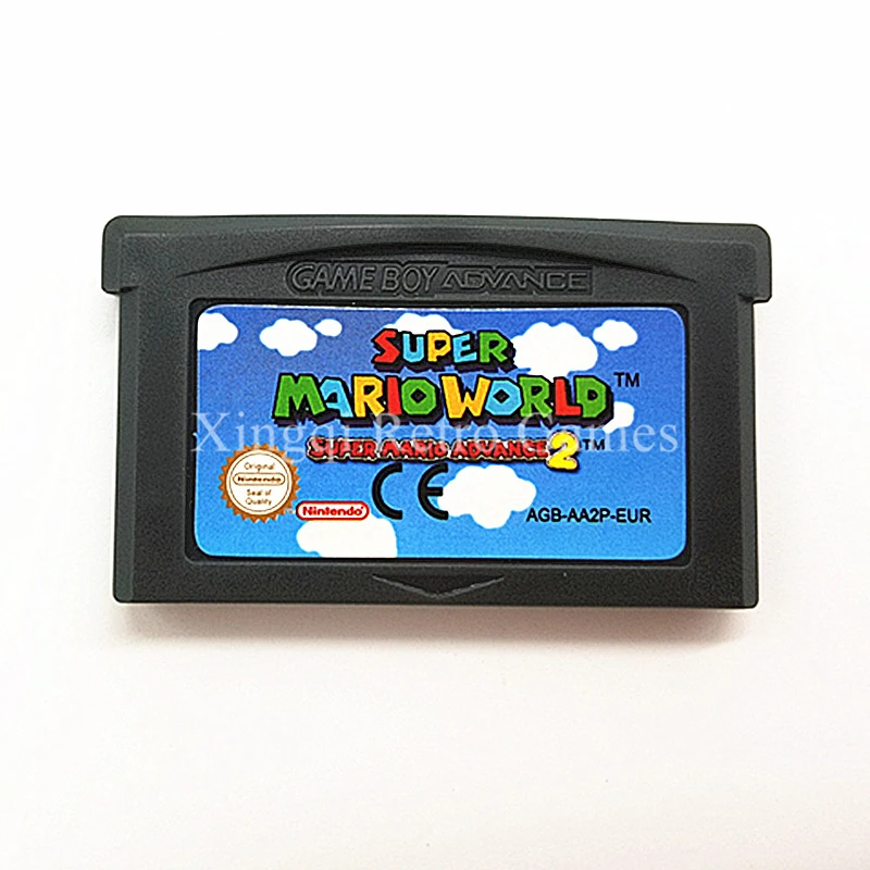 Nintendo GBA Game Super Mario Advance 2 Super Mario World Video Game