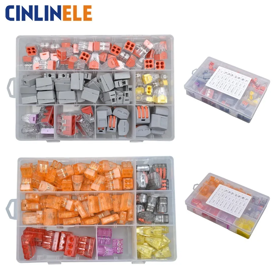 

WAGO Connector Set Beautiful Box Models Wire Wiring Conductor Terminals Block Room Kit House Electrician Decoration