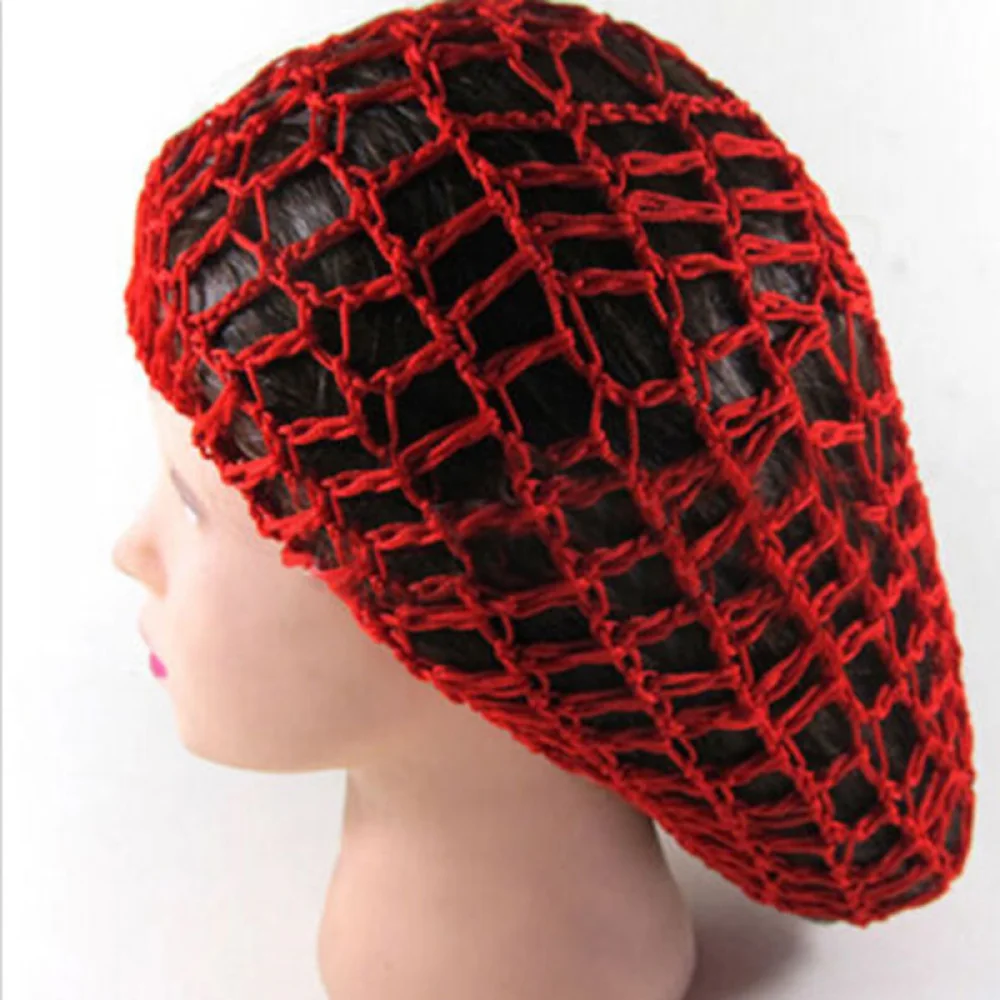 Fashion Women Ladies Soft Rayon Snood Hair Net Crocheted Hair Net Hair