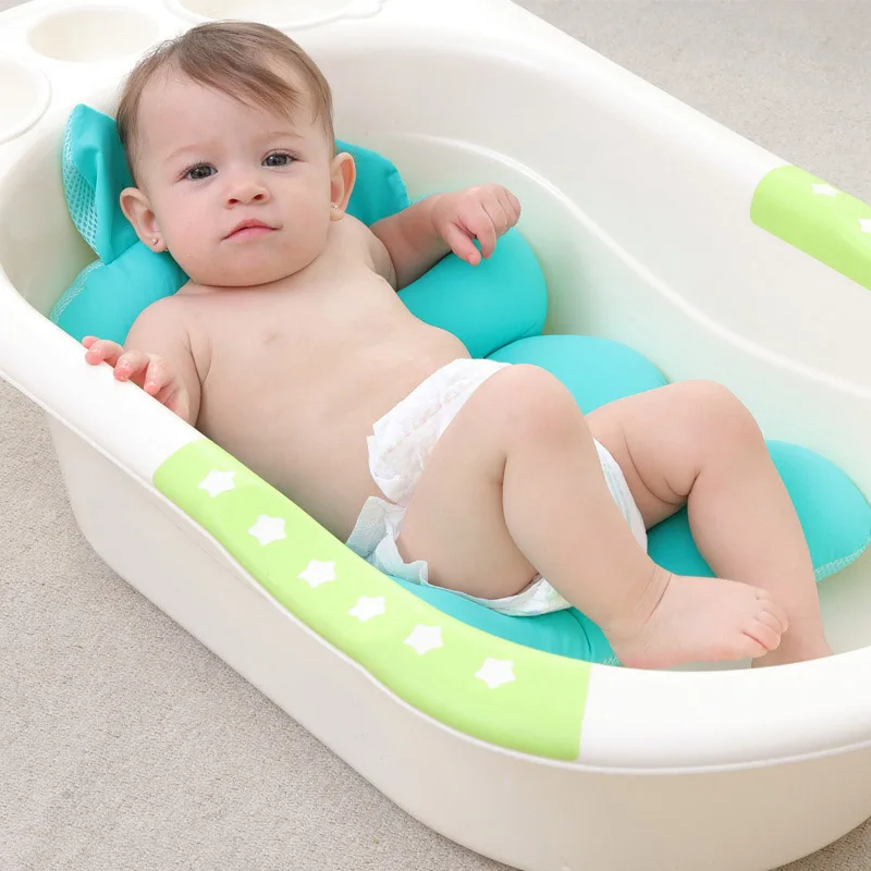 Baby Bath Tub Pillow Pad Air Cushion Mat Floating Soft ...