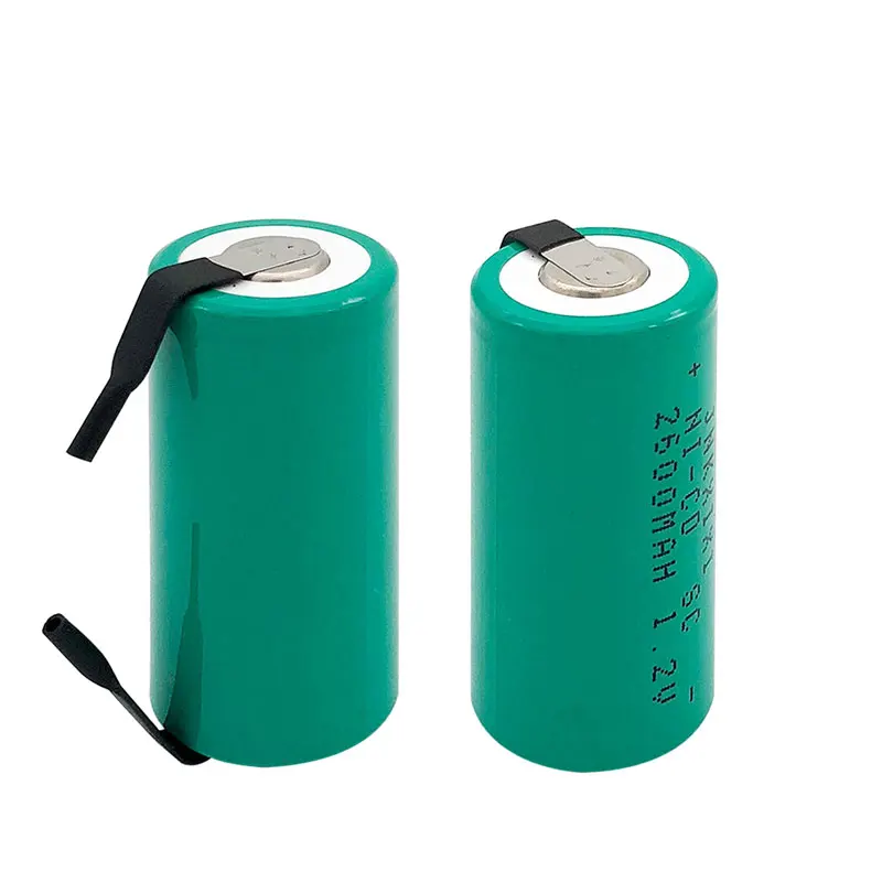 10 шт OOLAPR 2600mah Sub C SC 4/5sc 1,2 V nicd аккумуляторная батарея с плоской верхней частью с вкладками для бритья и радио аварийного освещения