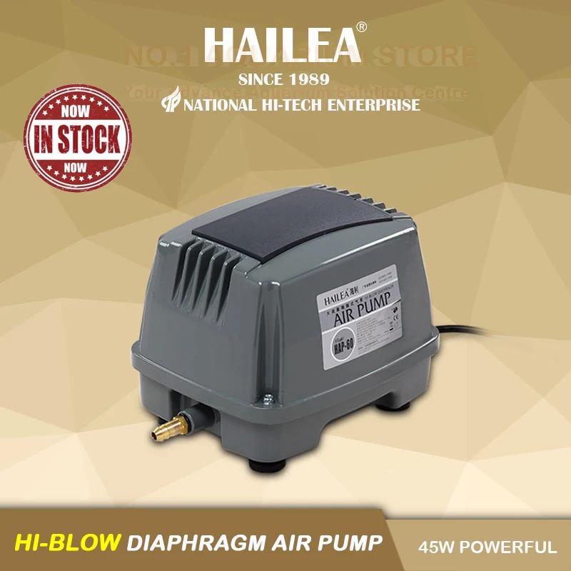 HAILEA Новый HAP-60 септический воздушный насос для пруда ATU очистительный компрессор
