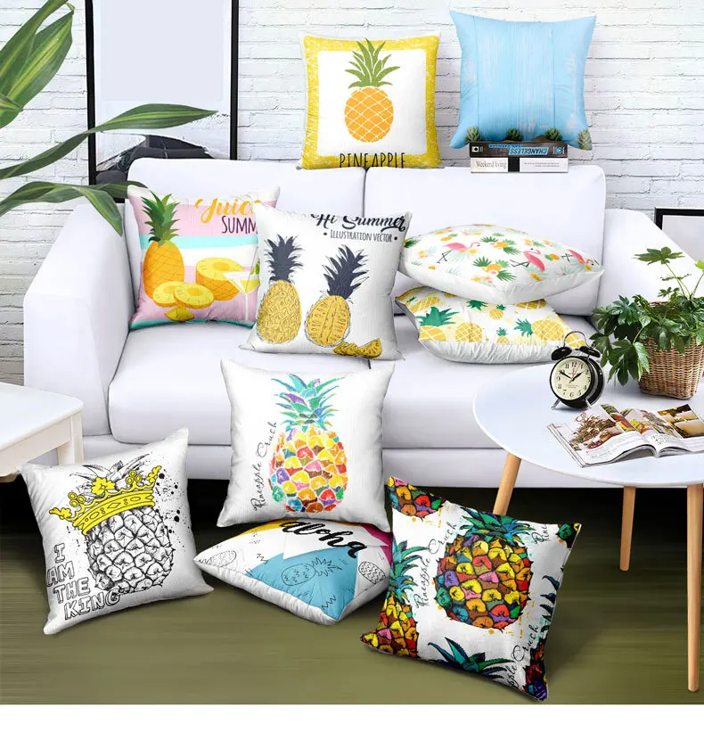 15 Styles Custom Wholesale Pillow Cases Home Nordic Simple Pineapple Printing Logo Brand Advertising Gifts Cover | Дом и сад