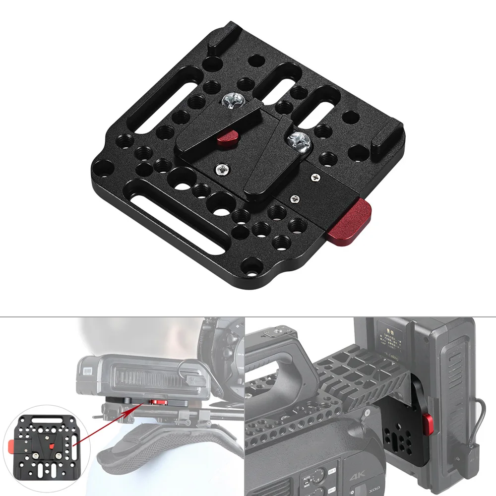 Andoer V-Lock монтажный комплект для V-Mount Батарея женщина V-Док Мужской Quick Release Plate для v-Mount Батарея