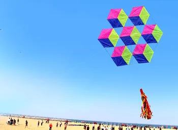 

NEW ARRIVE 3D POWER DIAMOND KITE WITH STRING EASY TO FLY KITES
