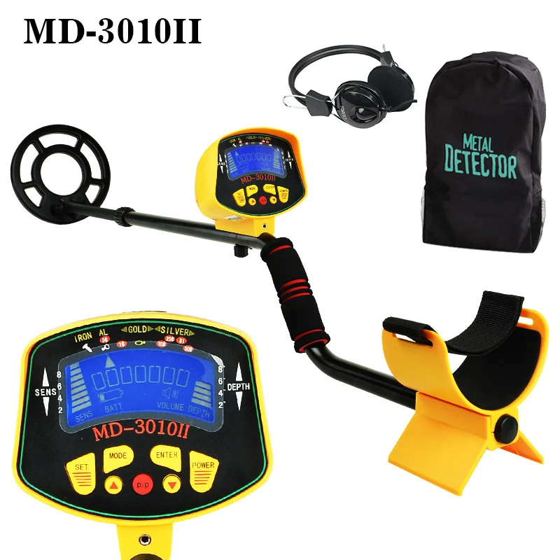 

Professional High Sensitivity Underground Metal Detector Gold Digger Treasure Hunter Finder Seeking Tool Pinpointer LCD Display