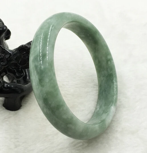 

Chinese 100% Natural Grade A Green Nephrite Jade Gems Bracelet Bangle A style Fine jewe Noble 100% Natural jade