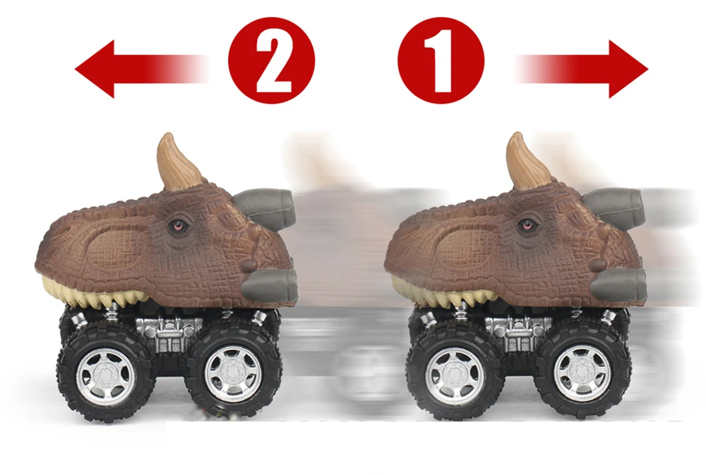 Mini Dinosaur Model Dino Cars Toy-7