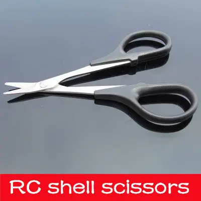 Kopen 1 stks 1 8 1 10 1 16 Rvs Auto Tol voor RC Voertuig Buggy Vrachtwagen Boot Body Shell Bodyshell Gebogen Schaar tool onderdelen