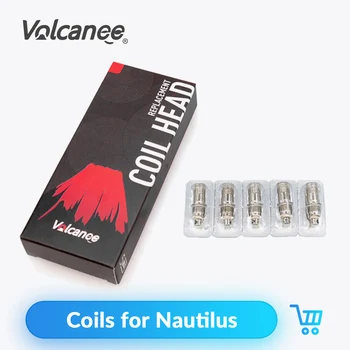 

Volcanee 5pcs/lot Vaper Coil for nautilus 2/aio/mini Stainless steel Atomizer Electronic Cigarettes Evaporators Core