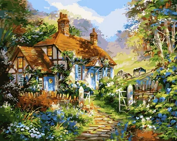 

Unframe diy picture oil painting by numbers paint by number for home decor canvas painting 5065cm room
