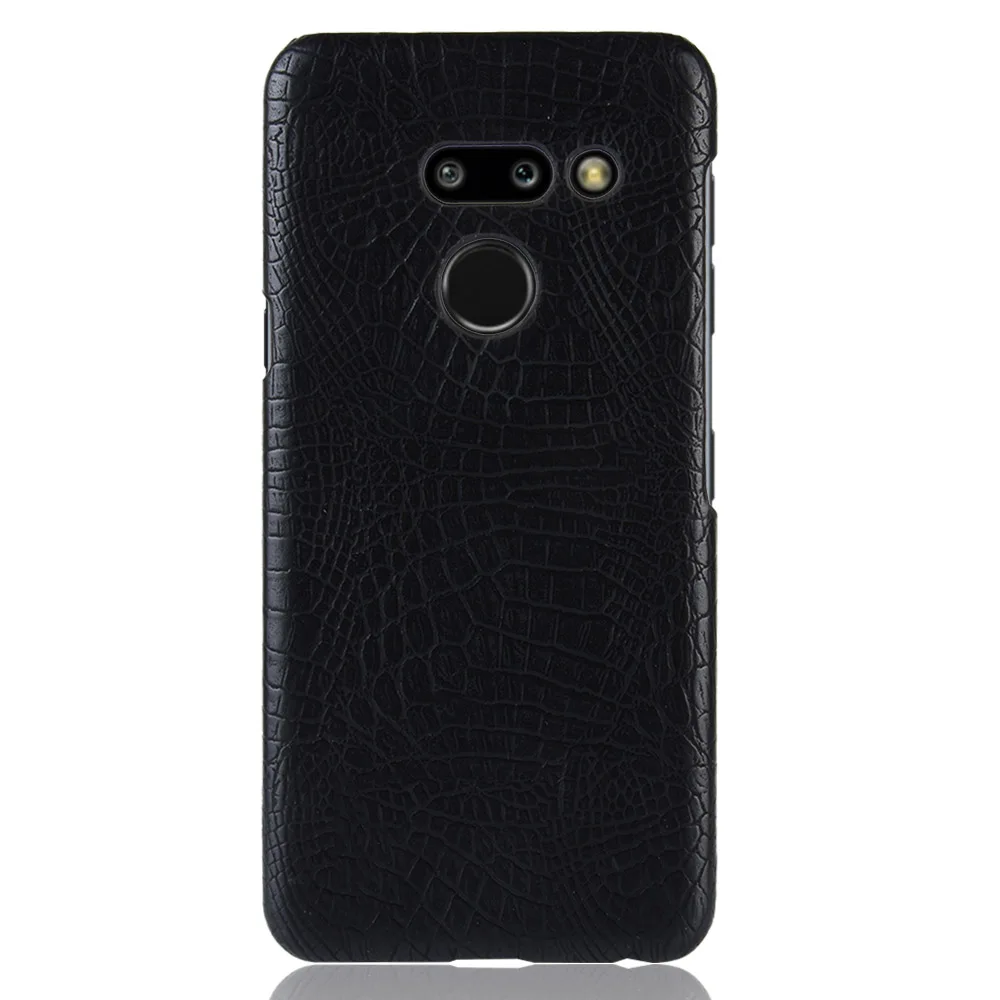 С узором «крокодиловая кожа» текстурой из искусственной кожи жесткий чехол для телефона для LG G8 G7 G6 G5 G4PRO G4S G4 G3 V20 V30 V40 V50 ThinQ Q6 Q7 Q8