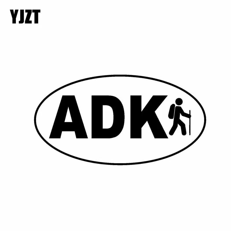 YJZT 14 4 см * 7 5 ADK Adirondack Hiker овальная виниловая наклейка смешная Автомобильная