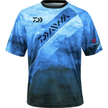 

DAIWA Fishing Tee Summer Outdoor Breathable Quick Dry Fishing Tshirt Men Sports Golf Cycling Running Coolmax Fishing Clothes