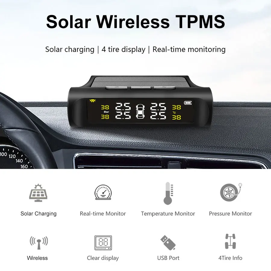 Olysine умный автомобиль TPMS беспроводная система мониторинга давления в шинах