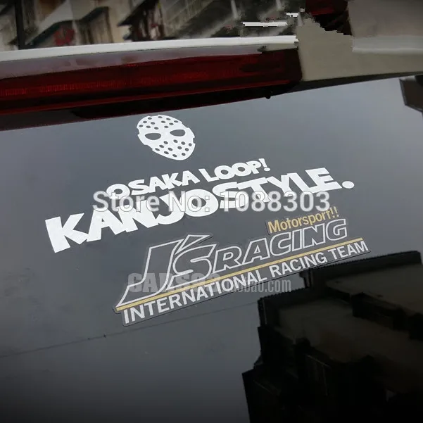 

Japanese Car Rear Window Body Sticker Decal for FD2 JDM KANJOSTYLE OSAKA LOOP KANKPSTYLE JS Racing GK5