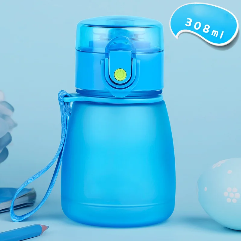 

300ml Baby Kids Children School Drinking Water Straw Bottle Sippy/Suction Cup