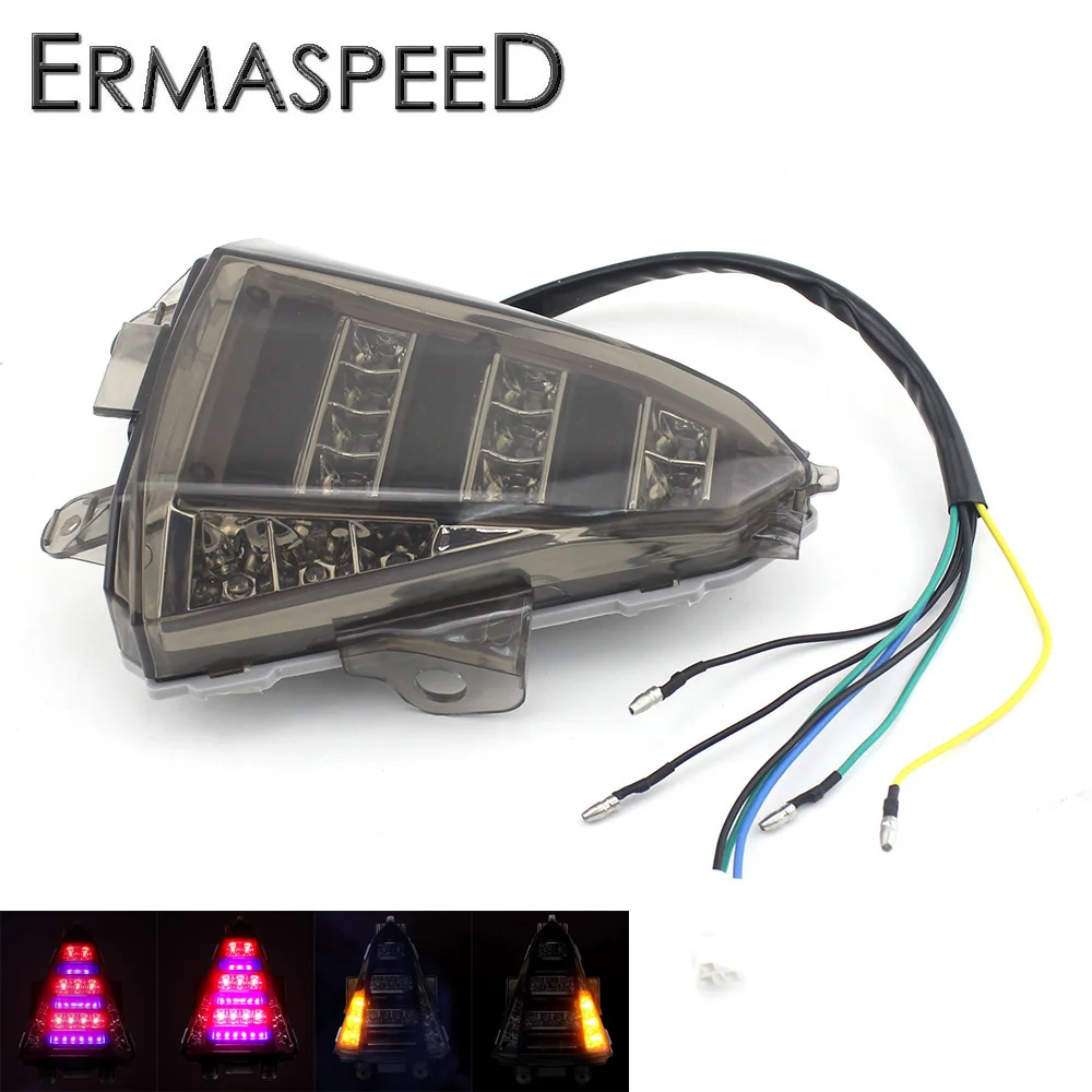 

Plastic Motorcycle Rear LED Taillights +Turn Lights +Brake Lights Indicator Integrated Light for Yamaha R15 2013 2014 2015 2016