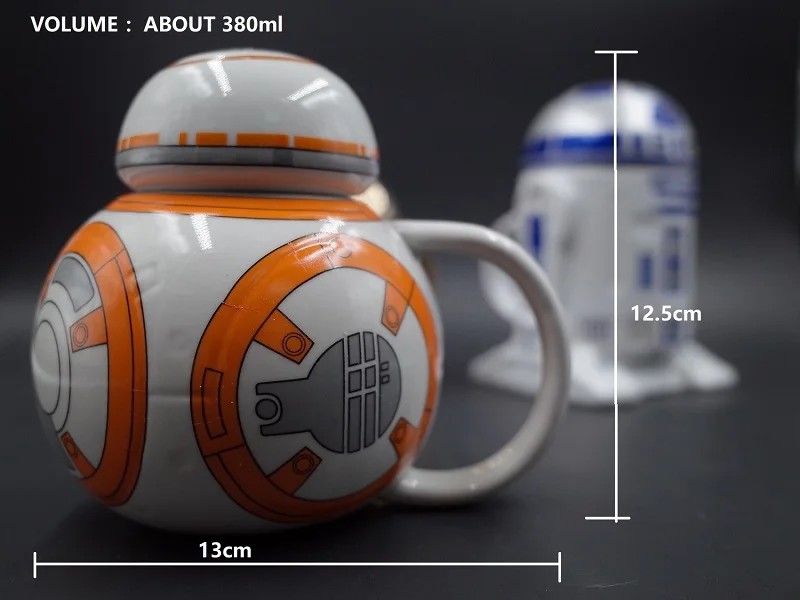 OUSSIRRRO Star Wars керамическая кружка R2D2 BB Дарт Вейдер 3D чашка для кофе и напитков высокотемпературное производство фарфора