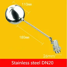 Freeshipping Floating Valve DN15 DN20 DN25 DN32 DN40 DN50 Tank Liquid Level Metal Float Valve Body Stainless Steel 304 Stem 1pc dn32 female 3 piece full ports 304 stainless steel ball valve