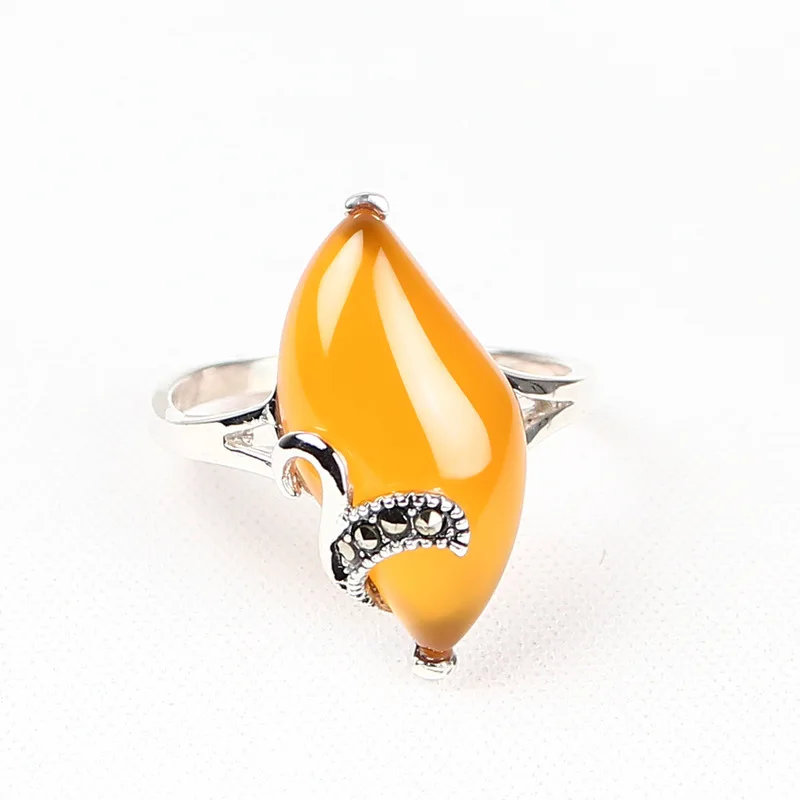

2018 Sale New Arrival Anillos Anel Masculino Thai 925 Sterling Jewelry Inlaid Big Pulp Female Ring Resto Ancient Ways