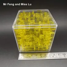 3D вращающийся шар лабиринт куб головоломка игрушка Chilidren развивающие интеллектуальные игрушки детские подарки