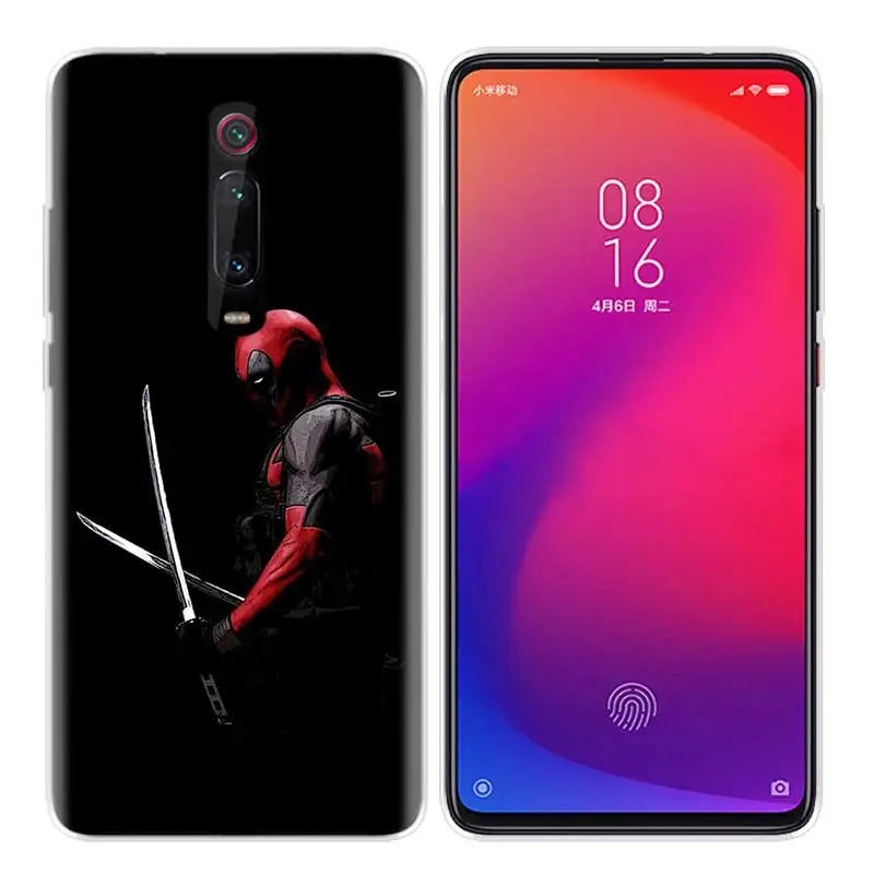 Силиконовый чехол для Xiao mi Red mi K20 Pro K20Pro Note 5 6 7 7A 6A mi A2 A1 8 Lite 9 S2 Pocophone F1 Deadpool Dead Pool Funny - Цвет: R-002