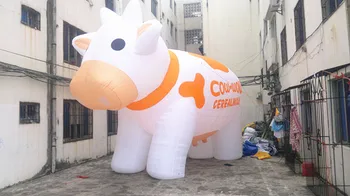 

Free shipping 4m long giant inflatable cow for promotion