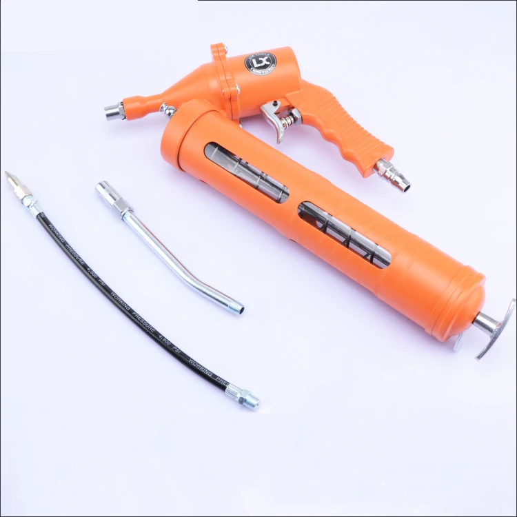 Professional industrial grade, hand held pneumatic grease gun, air