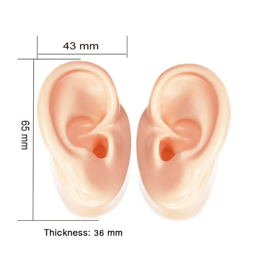 Billig 1 paar Silikon Ohr Modell für Hörgeräte und IEM Display Emulational Ohren (1 links ohr + 1 rechts ohr)