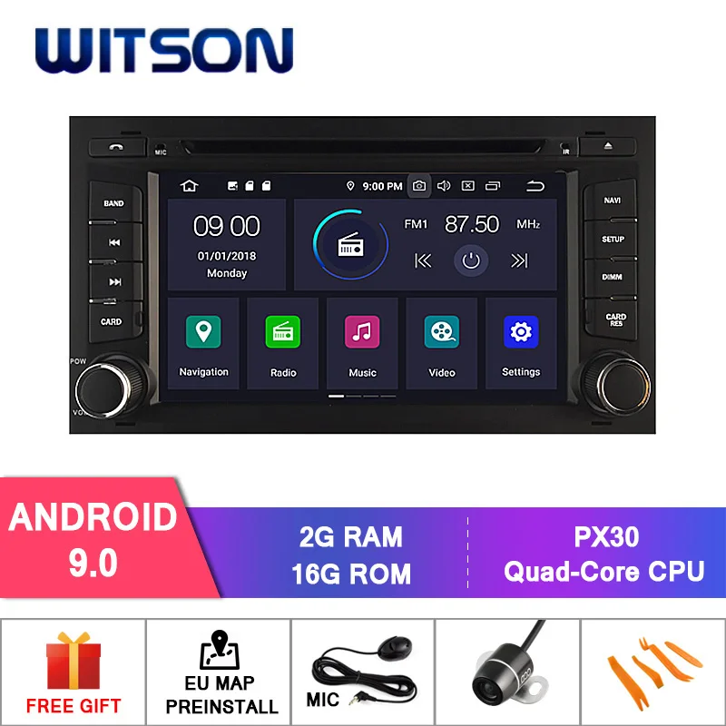 WITSON Android 9,0 Восьмиядерный PX5 автомобильный dvd-плеер для SEAT LEON ips экран 4 Гб ram 64 Гб rom Автомобильный gps навигатор - Цвет: PX30 16GB ROM