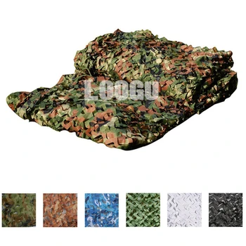 

LOOGU 5M*8M Hunting Blind Tent Military Filet Camouflage Netting 150D Polyester Outdoor CS Paintball Shooting Hunting Blind Tent