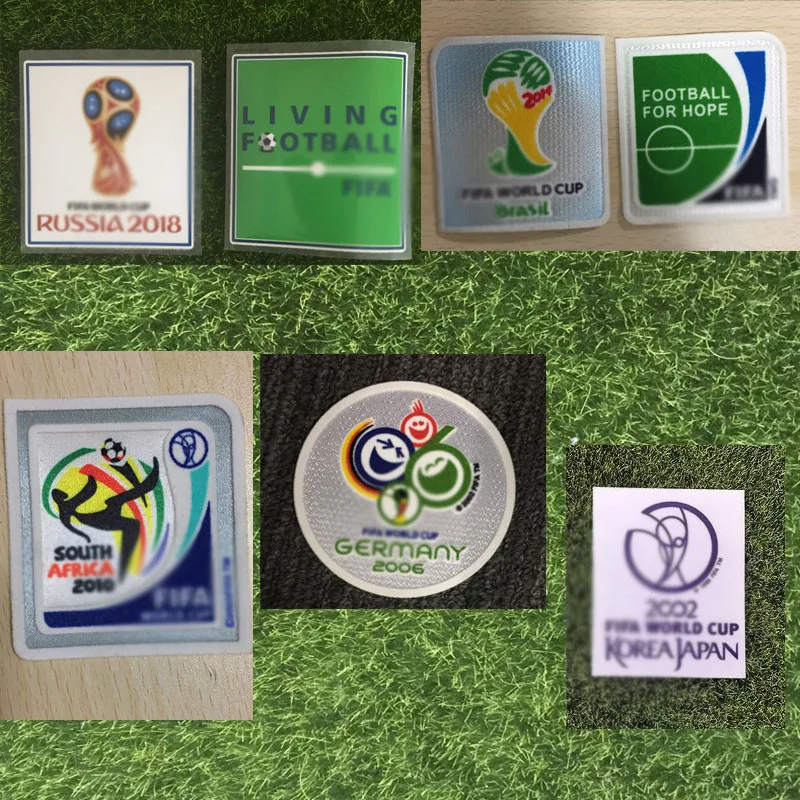 

2002 2004 2006 2010 2014 2018 World Champions Cup Patch Heat Transfer Soccer Badge