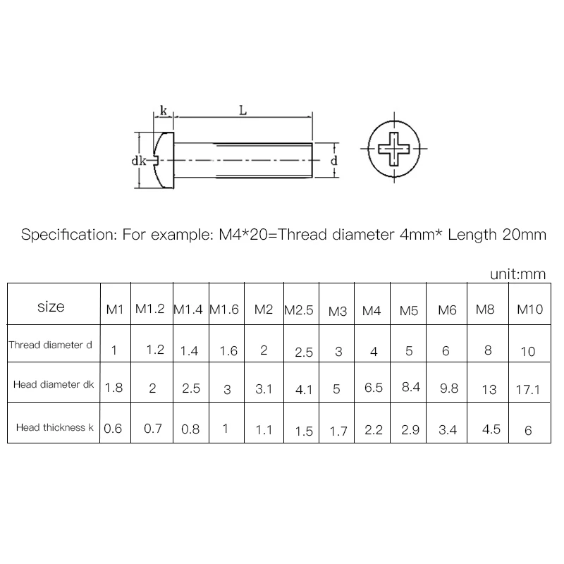 LUHUICHANG M8 из нержавеющей стали phillips винт с крестообразной головкой винт для ноутбука оборудование для крепления болтов инструменты