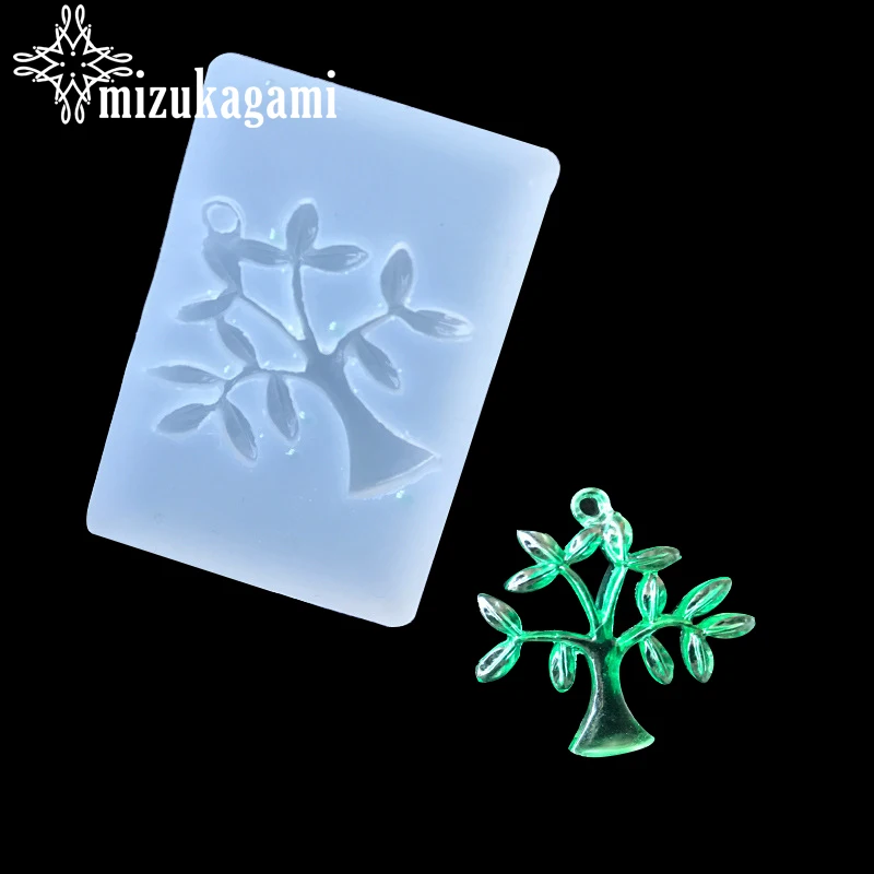 

1PCS UV Resin Jewelry Liquid Silicone Mold Life Tree Resin Molds For DIY Lovers Necklace Pendant Charms Making Jewelry