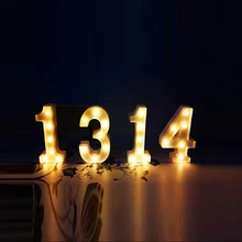 Свет цифровые 3D субтитры с светодио дный светильники на стене или отдельные буквы