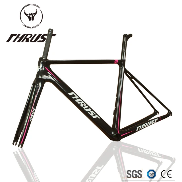 Cheap Purple/White OEM Deisgn Bicycle Parts for Team Cycling Light Weight Bicycle Parts Carbon Road Bike Frame