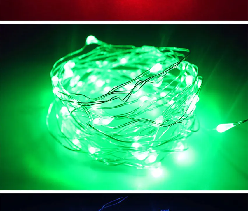 2m 3m 4m 5m 10m USB Battery Powered Waterproof LED Cooper Wire String Light Decoration Fair Lamp Christmas8