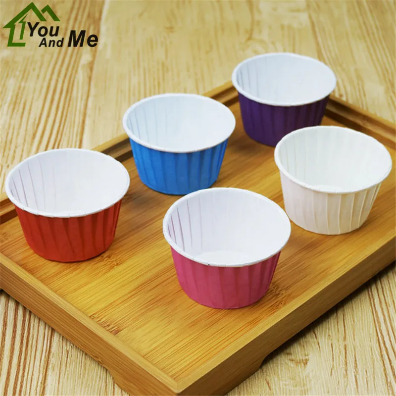 

You And Me 100 Pcs/lot Paper Muffin Cupcake Paper Muffin Cases Cake Cup Stand Mold Kitchen Oven Baking Tools 5*3.9*6.8cm