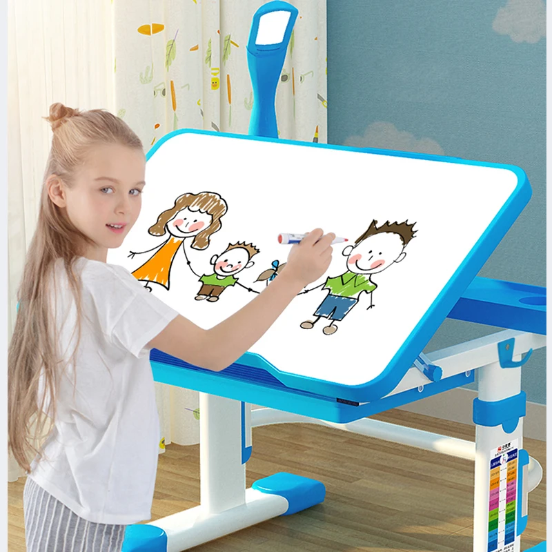  Multifunctional Kid Study Table Children Homework Desk Ergonomic Student Adjustable Desk And Chair 