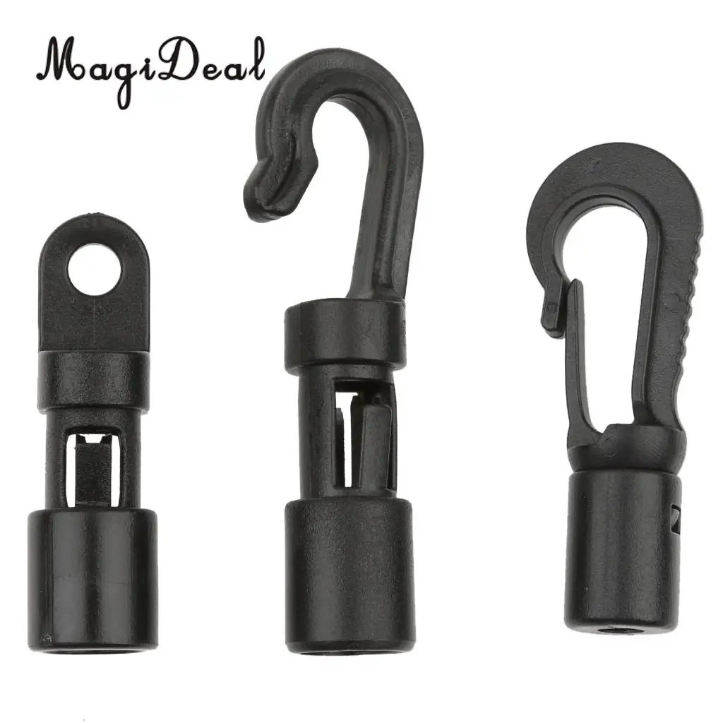 Buy MagiDeal High Quality 3 Sets 18Pcs Black Plastic