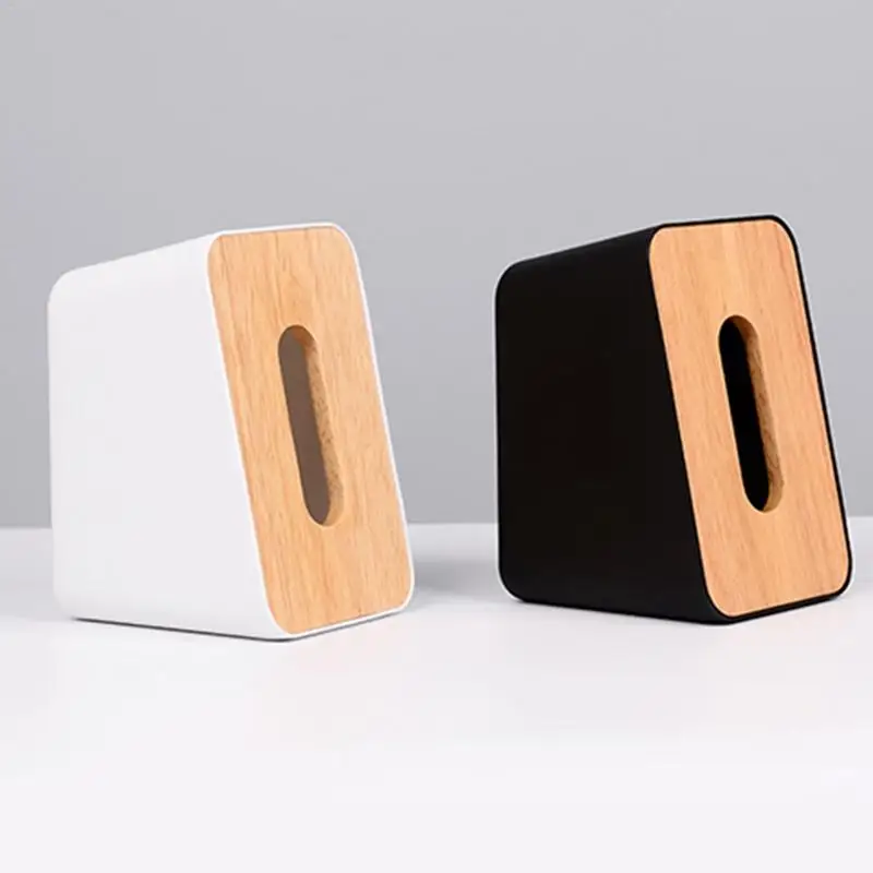 Мода деревянная коробка ткани бумажная коробка вертикальный ткани Box Инновационные лоток для салфеток для Гостиная TOffice украшения дома