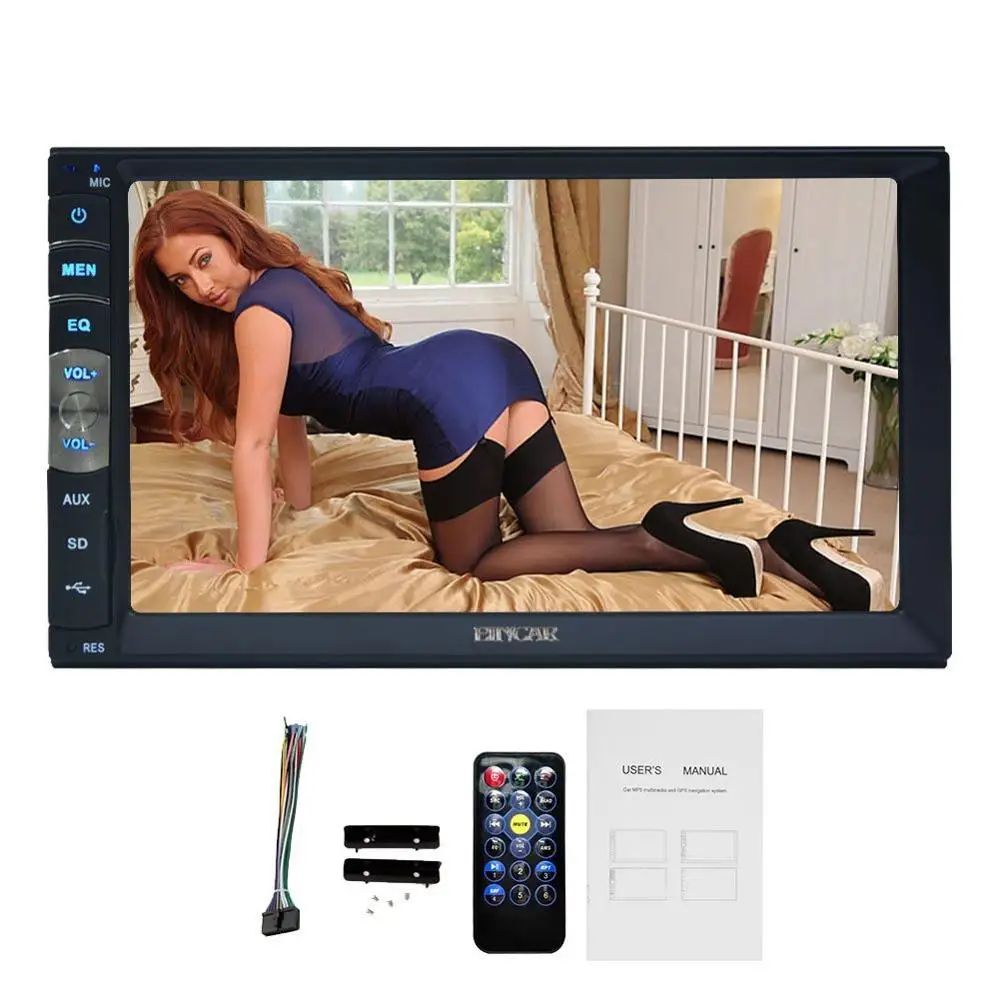 

Eincar New Arrival Linux system Mirror link Double 2 Din HD 7 inch Car video Player Touch Screen BT Bluetooth Stereo AM/FM Car R