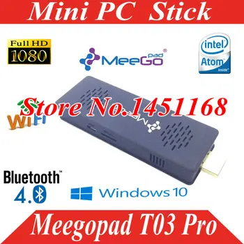 

Windows 10 PC Dongle, Double System PC Dongle Quad Core Z3735F CPU, Intel HD Graphics Meegopad T03 Pro android mini stick