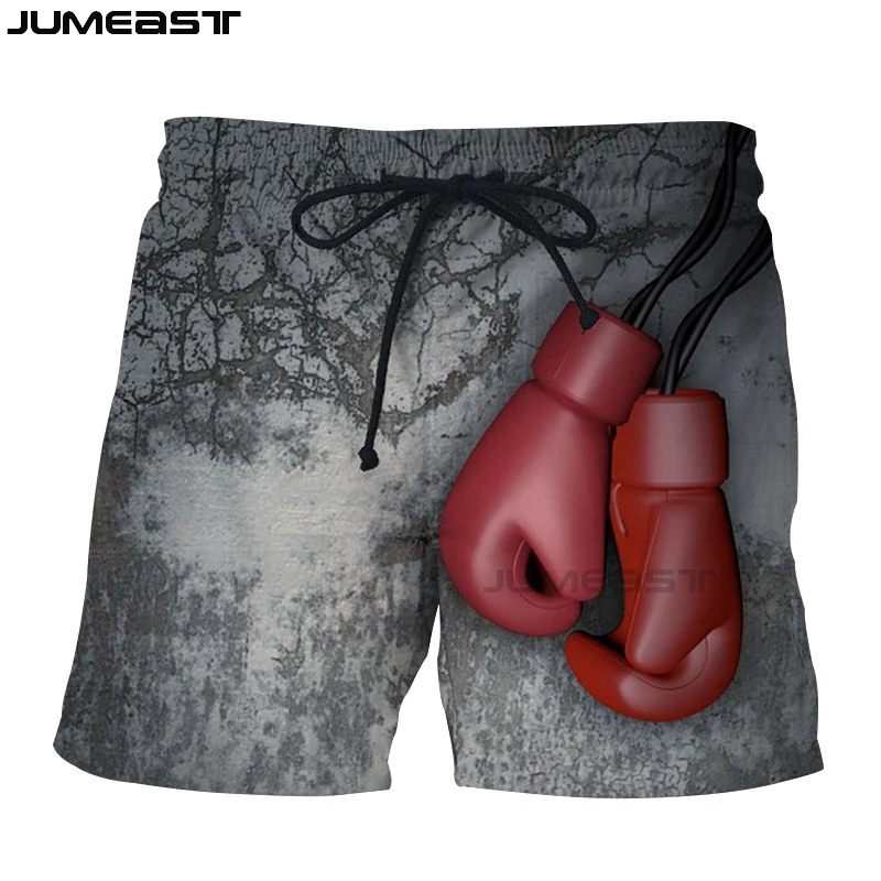 Бренд Jumeast мужские/женские 3D напечатанные Висячие боксерские перчатки шорты быстросохнущие пляжные повседневные спортивные штаны пляжные шорты - Цвет: 07