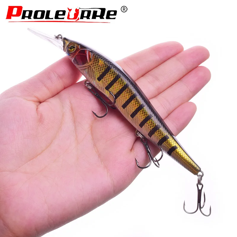 1 قطعة الصيد إغراء البلم Wobblers 135 مللي متر 16g Crankbait Swimbait مع التريبل خطاف الاصطناعي الصلب بيت الصيد معالجة PR-570