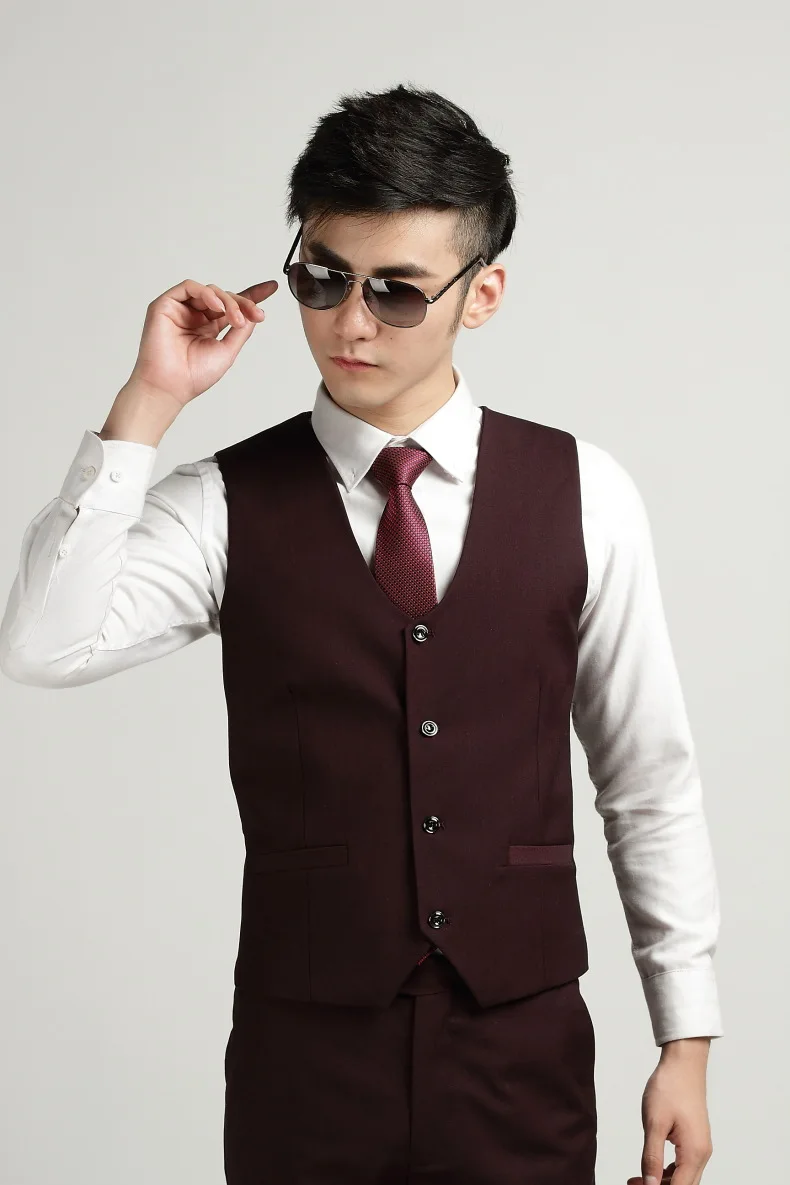 2017 people professional fashion business and leisure font b suit b font purple vest