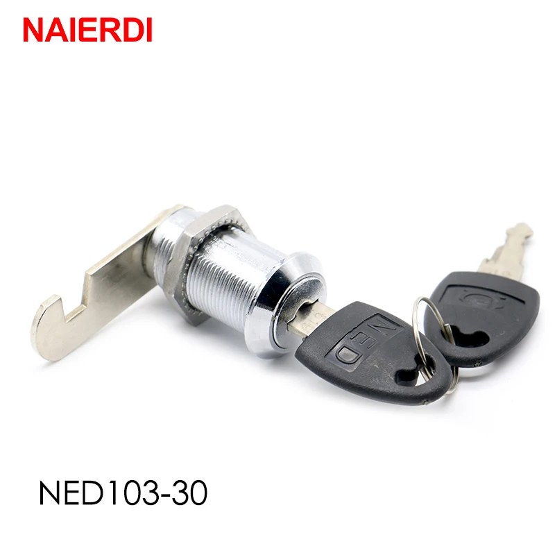 Cabinet Safety Lock Mini Padlock Security Padlock Door Lock Cabinet Lock Door Safety Lock NAIERDI Cam Cylinder Locks Door Cabinet Mailbox Drawer Cupboard Padlock Plastic Keys Furniture Hardware