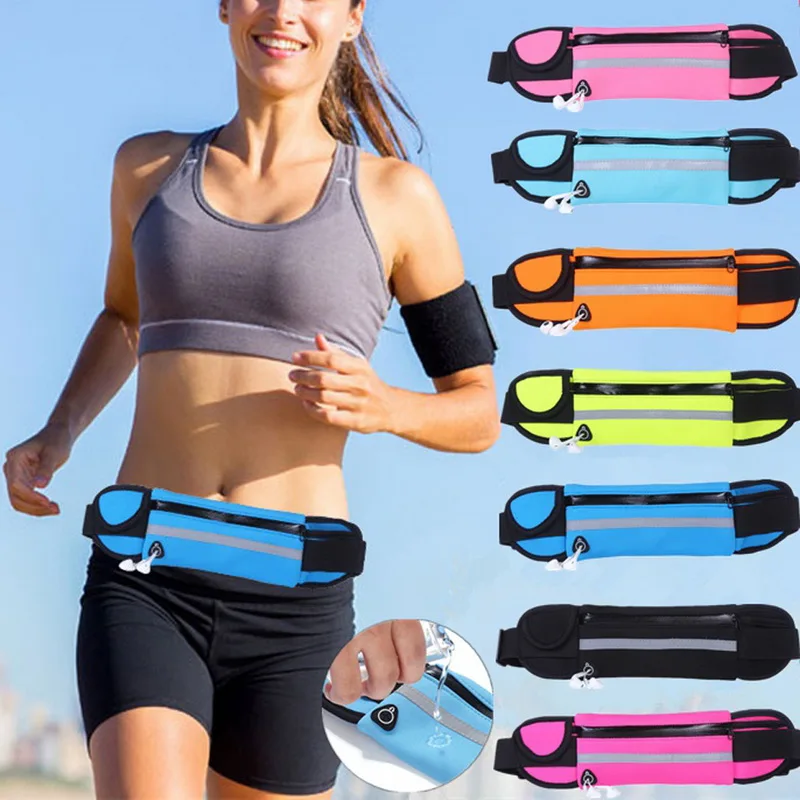 

Unisex Running Bag Travel Handy Hiking Sport Pack Waist Belt Zip Pouch